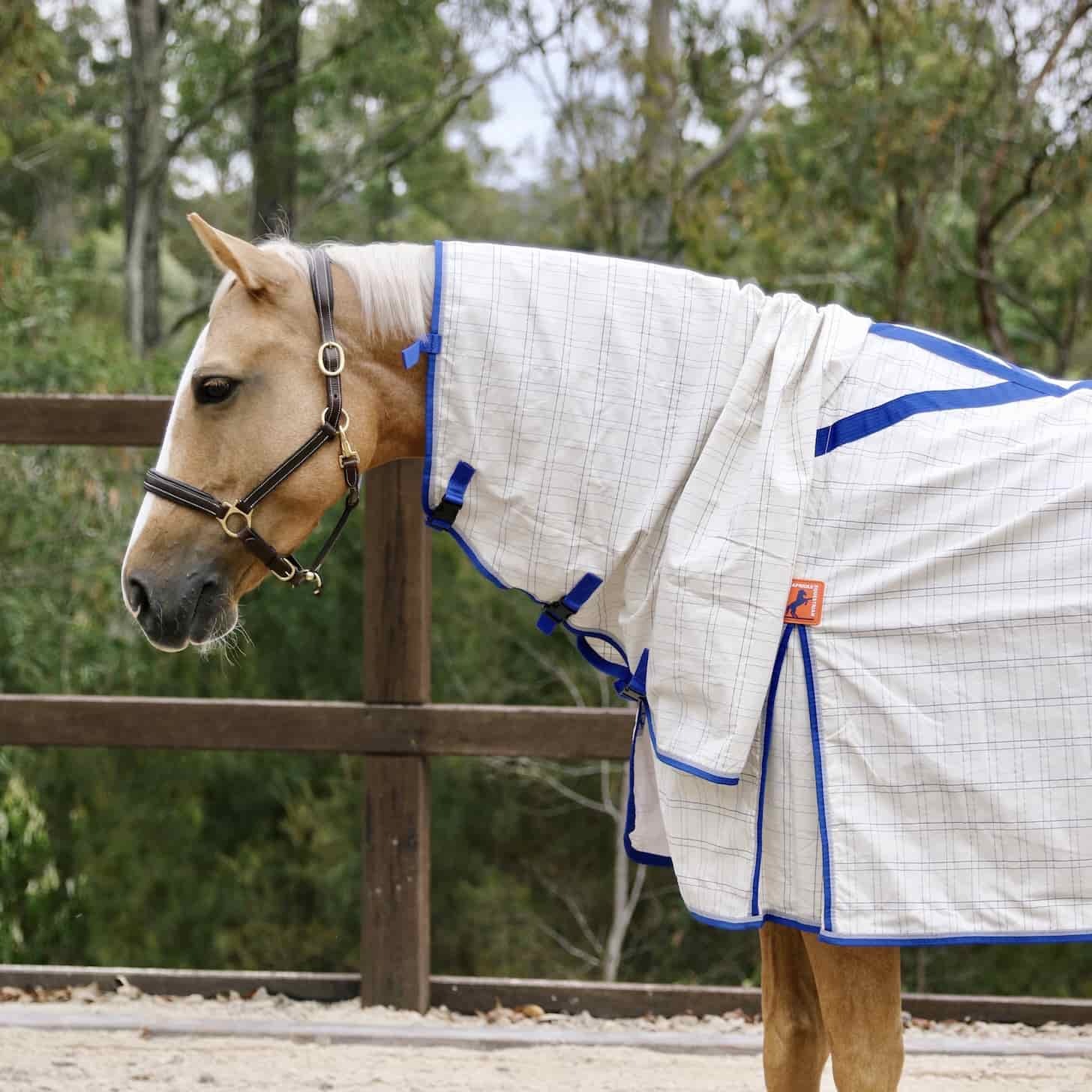 Animal Farmacy Jute Horse Rug Combo – Unlined Summer Rug, Sizes 5' To 6'9, Model K69111