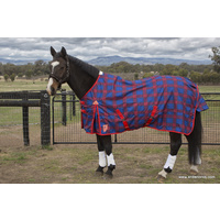 600D Royal Blue Check Waterproof Rug – Rainsheet.