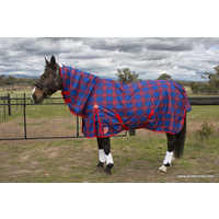 600D Royal Blue Check Waterproof Combo – Rainsheet.