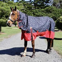 600D Navy & Red Stars Waterproof Combo – Rainsheet.