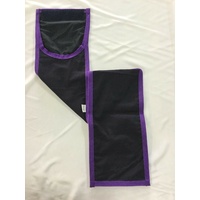 Cotton Show Tailbag - Purple Trim
