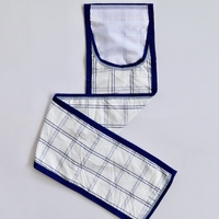 Deluxe Royal Blue Polyester Check Tailbag
