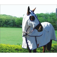 Eco Rose & Royal Blue Summer Hood & Rug Set
